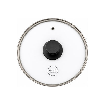 Skillet gietijzeren koekenpan 30 & 25 cm- 2 stuks (inclusief deksel)